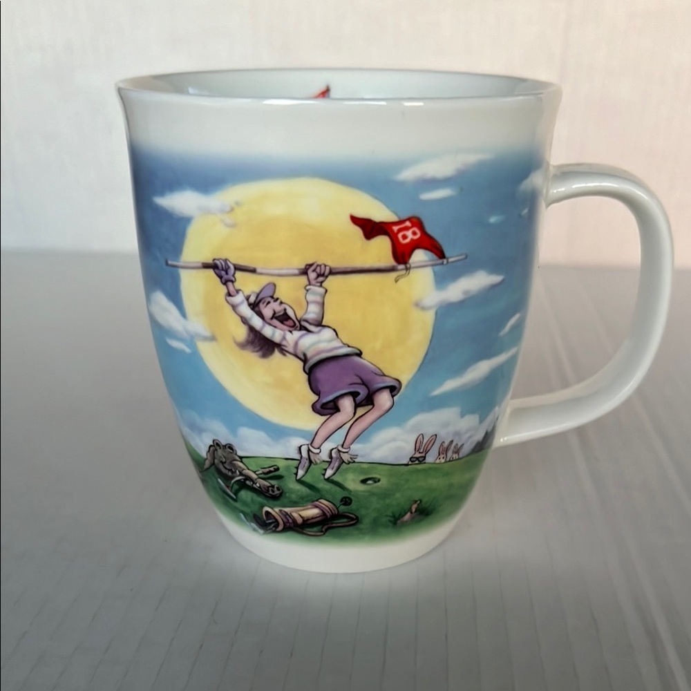 “Savoir Vivre”whimsical Golf mug
